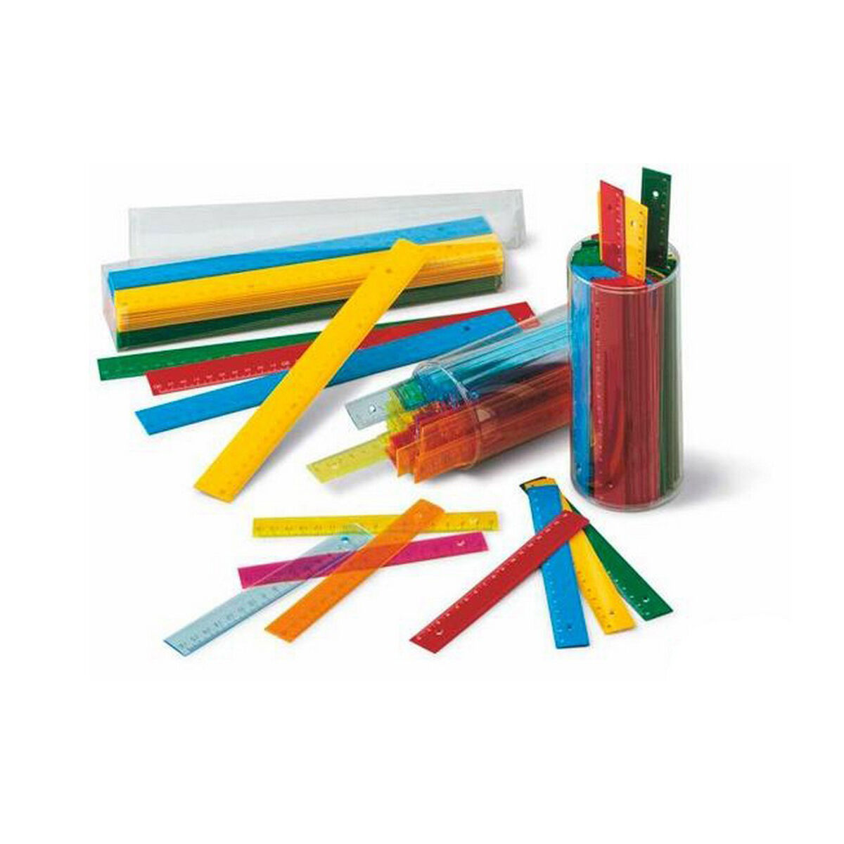 Geometry set Faibo Multicolour 100 Units (15 cm)