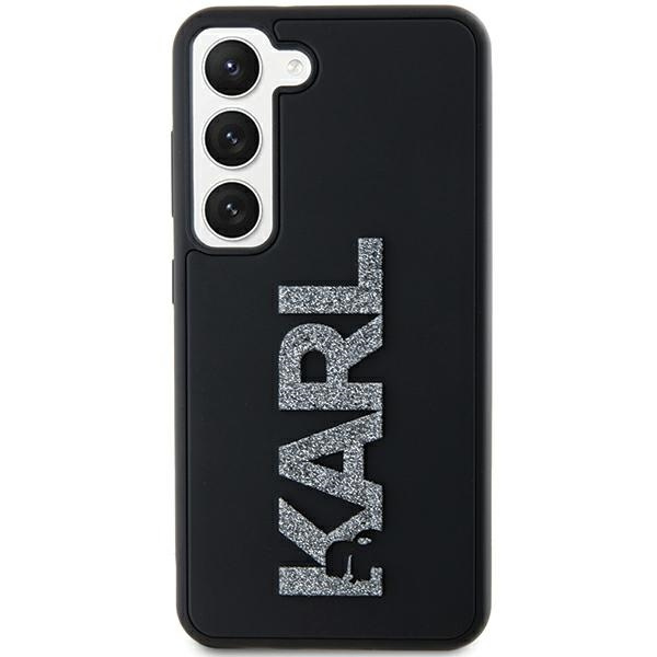 Karl Lagerfeld KLHCS23S3DMBKCK Samsung Galaxy S23 hardcase 3D Rubber Glitter Logo black