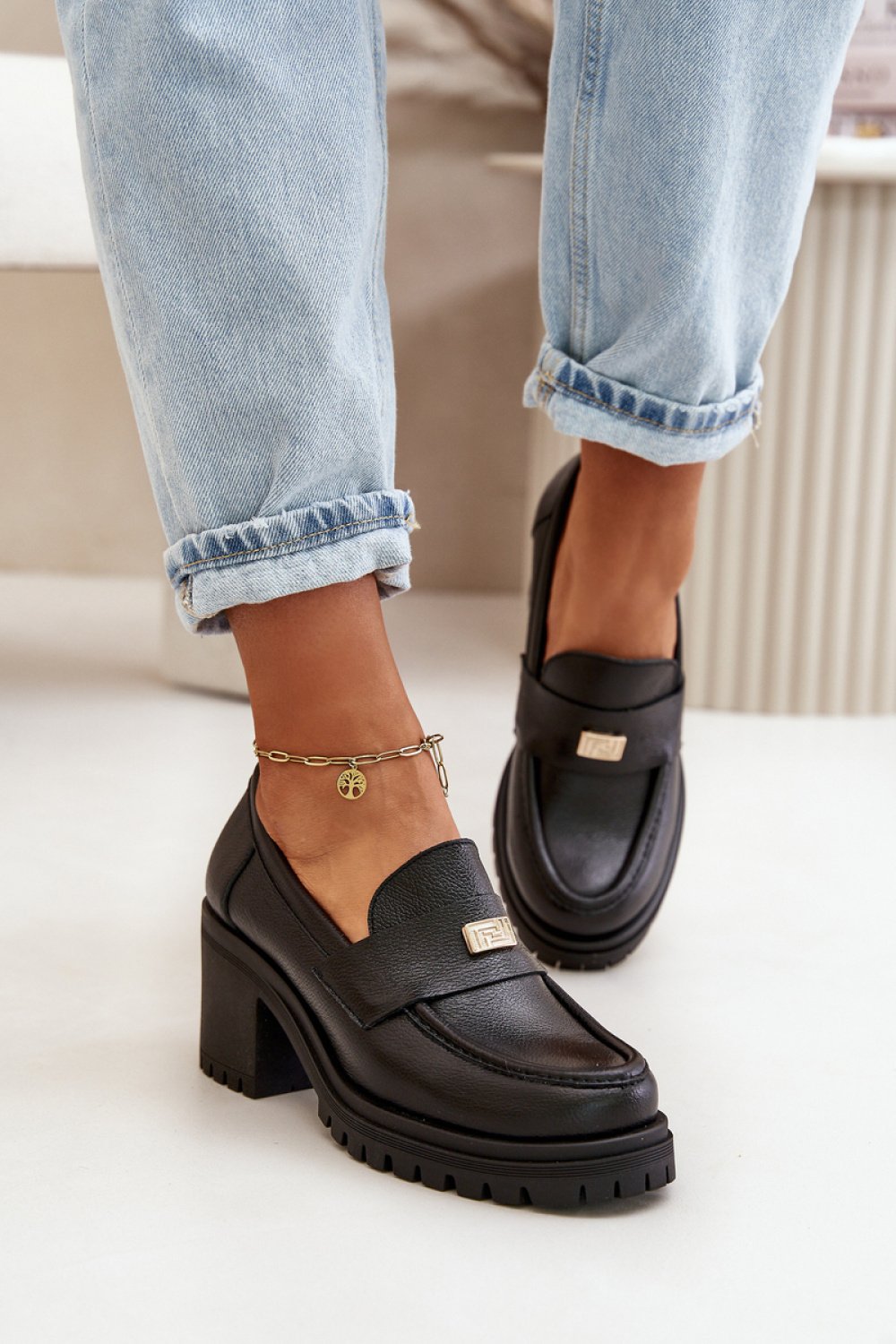  Heeled low shoes model 199315 Step in style  black