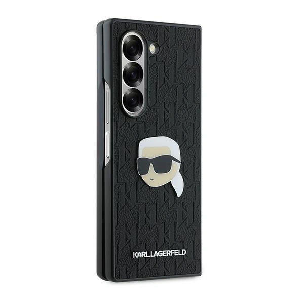 Case Karl Lagerfeld KLHCZFD6PGKSKIHK Samsung Galaxy Z Fold6 Saffiano Monogram Head Pin black/black