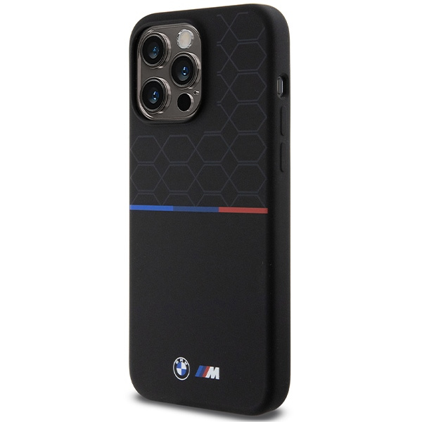 BMW BMHMP15X22SMPK Apple iPhone 15 Pro Max hardcase M Silicone Pattern MagSafe black