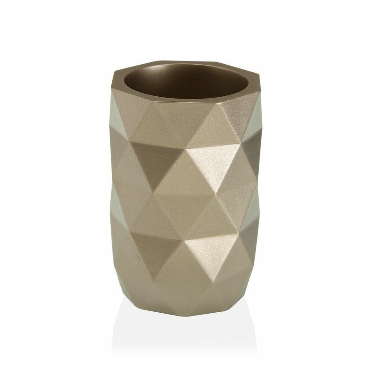 Stojak na szczoteczki do zębów Versa  DIAMOND Biały Żywica (7,4 x 10,6 x 7,4 cm)