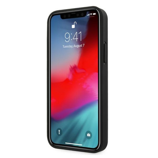 BMW BMHCP12MRSWPK Apple iPhone 12/12 Pro black hardcase Leather Perforate