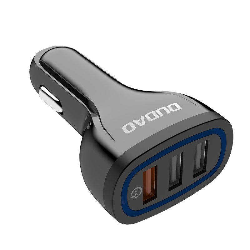 Dudao Car Charger Quick Charge Quick Charge 3.0 QC3.0 2.4A 18W 3x USB white (R7S white)