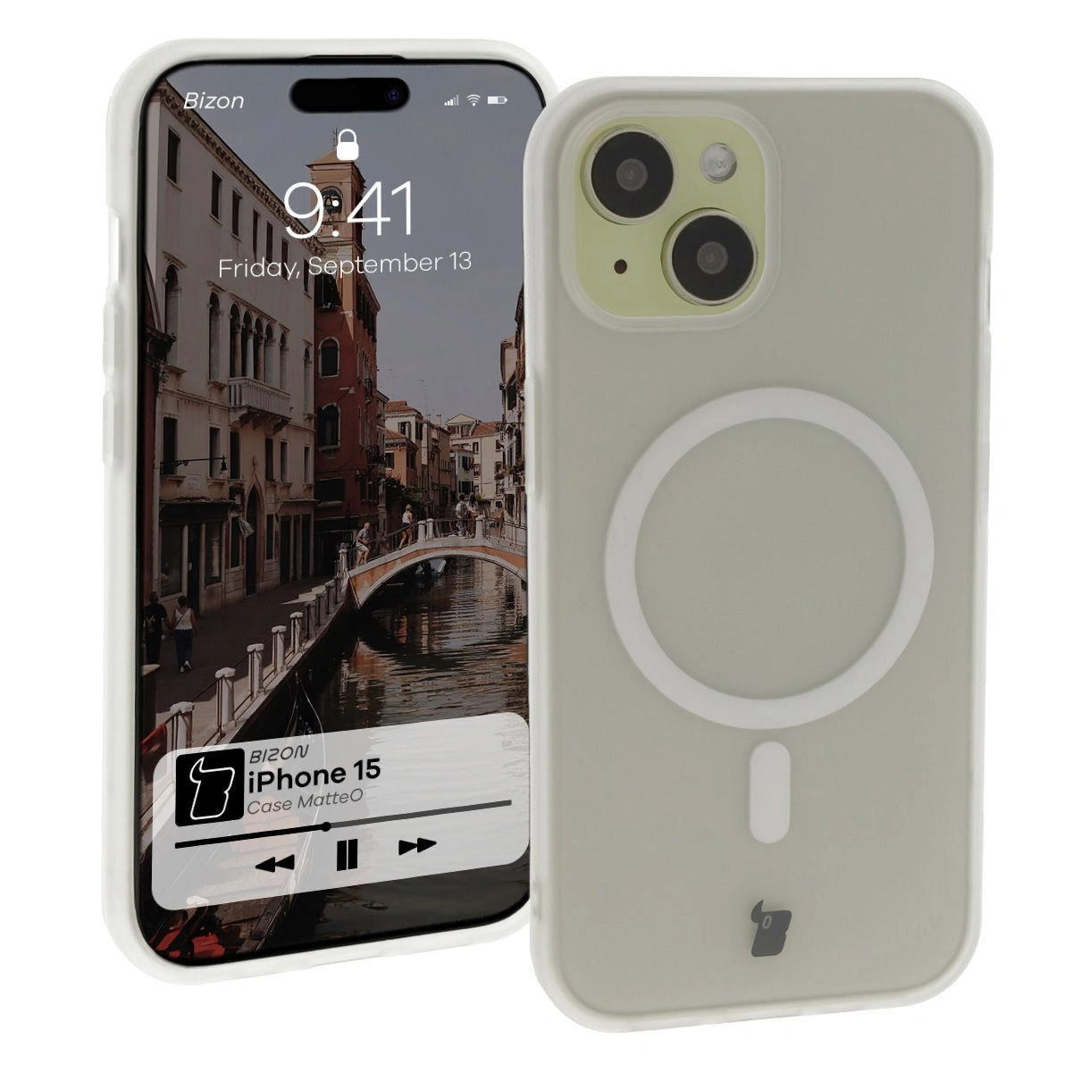 Bizon Case MatteO Apple iPhone 15 translucent