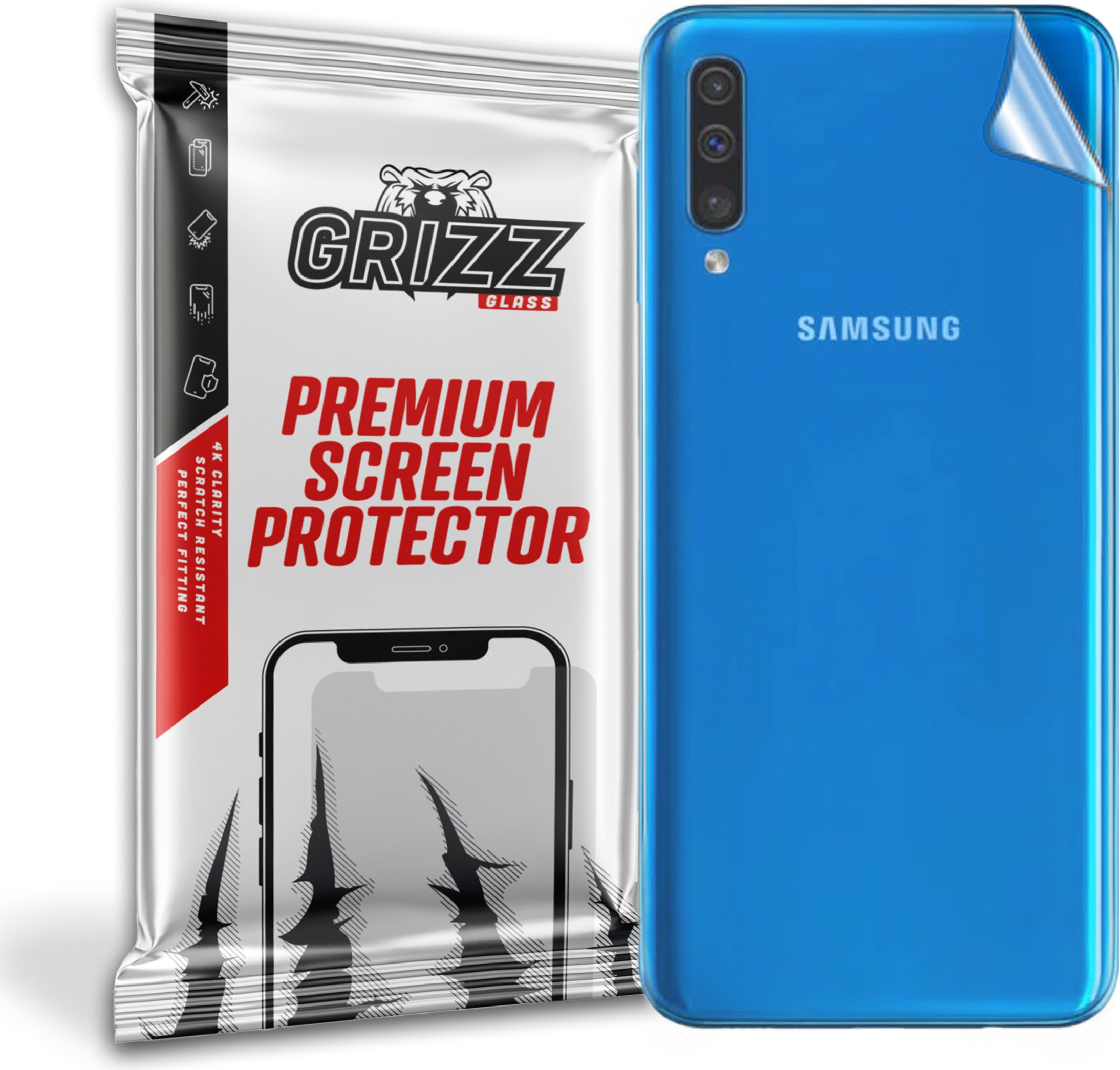 GrizzGlass SatinSkin Samsung Galaxy A50