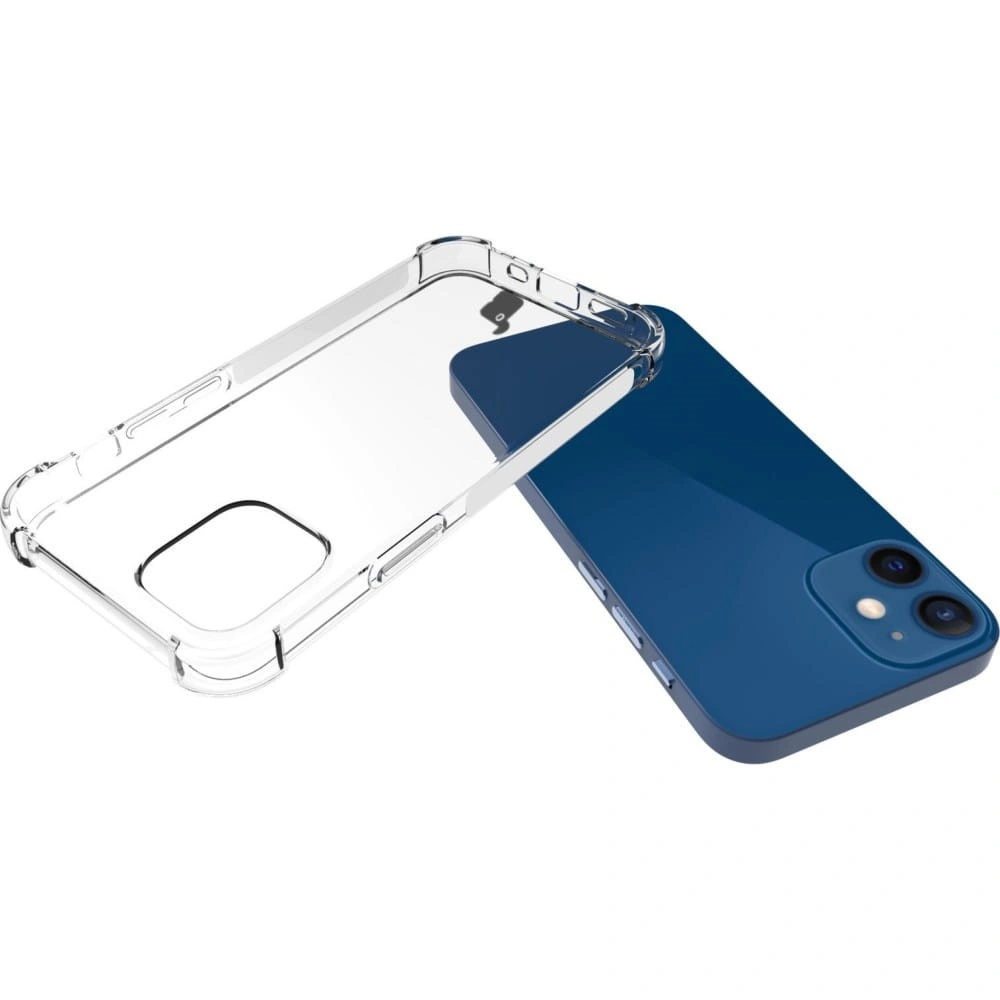 Bizon Case Clear Pack case + 2x screen glass + lens glass Apple iPhone 12 Mini clear