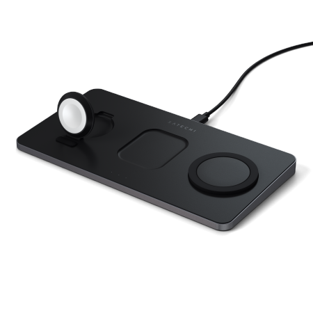 Satechi Trio Wireless Charging Pad (Apple Watch 2,5W, AirPods 5W, iPhone 7,5W)