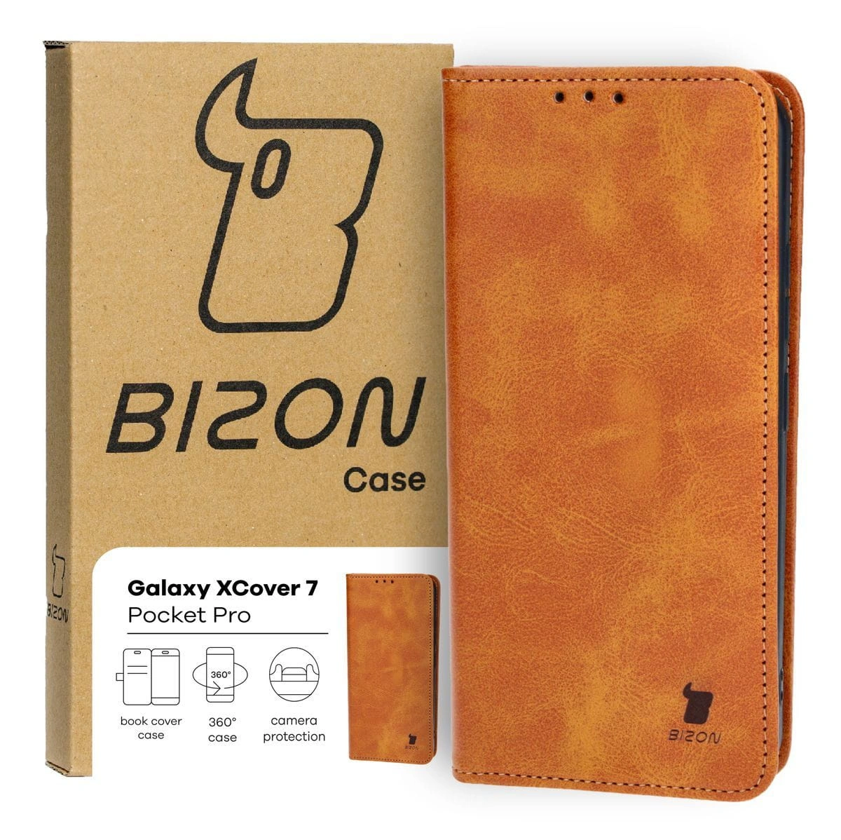 Bizon Case Pocket Pro Samsung Galaxy Xcover7 brown