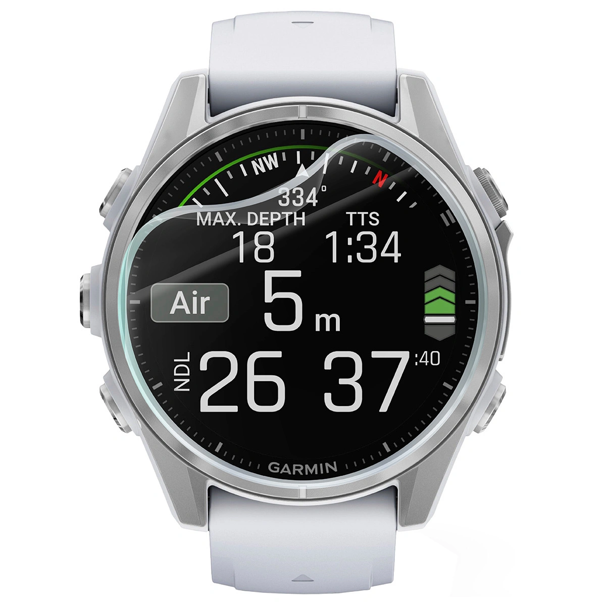 Bizon Glass Watch Hydrogel Garmin Fenix 8 AMOLED 43 mm [2 PACK]
