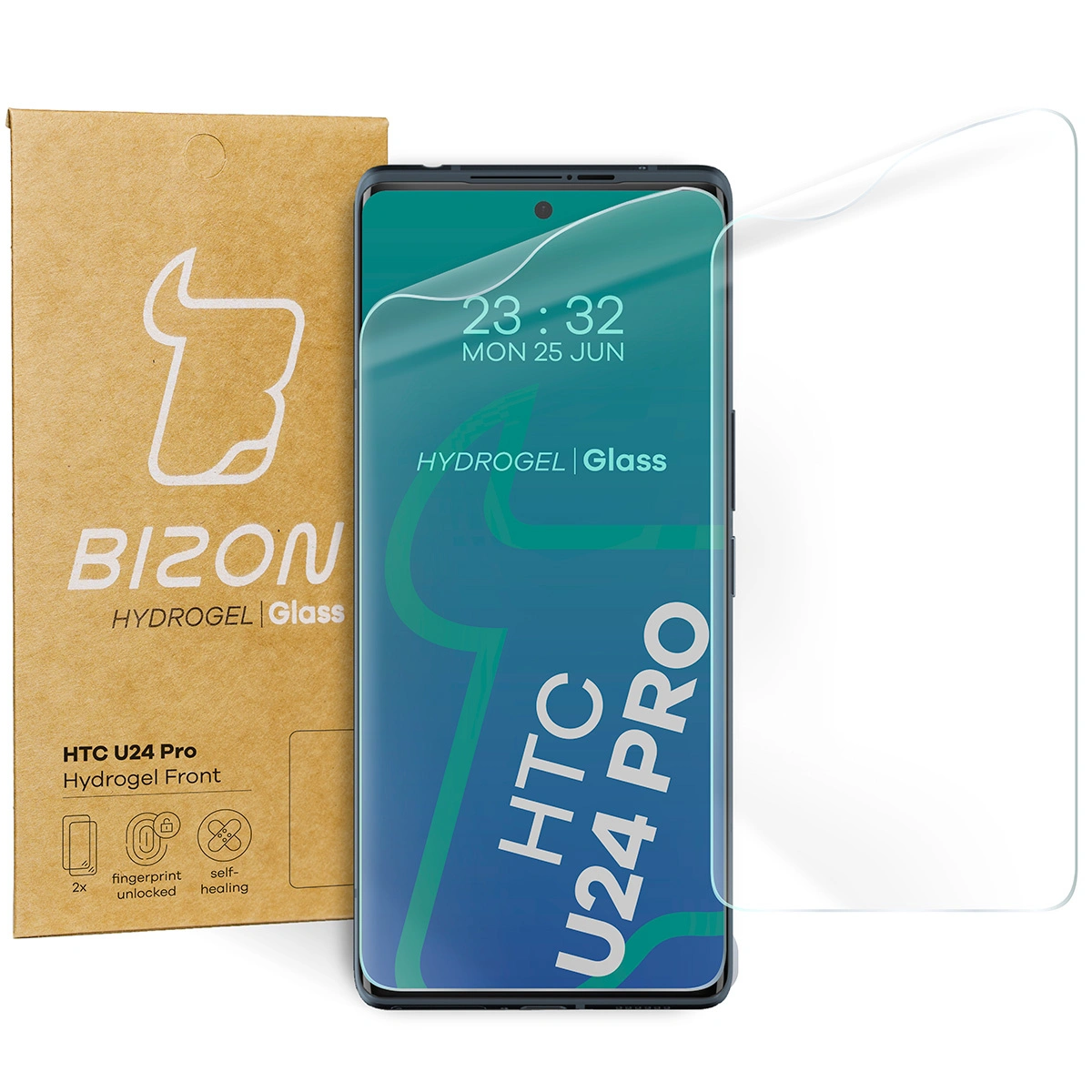 Bizon Glass Hydrogel Front HTC U24 Pro [2 PACK]