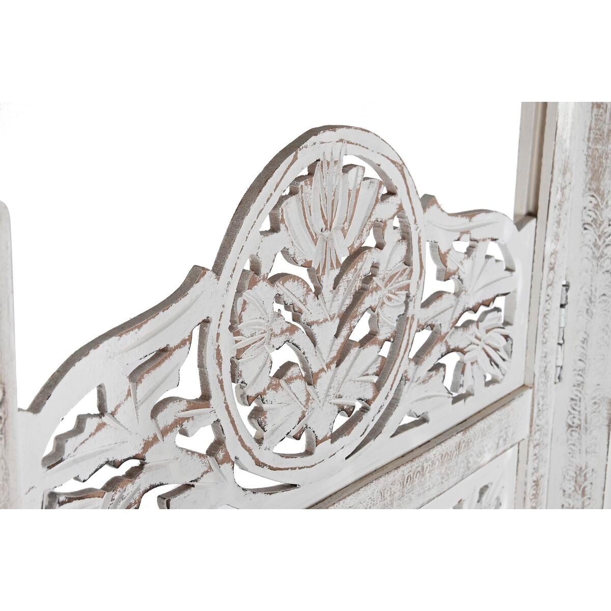 Folding screen DKD Home Decor White Mango wood MDF Wood 150 x 2 x 180 cm