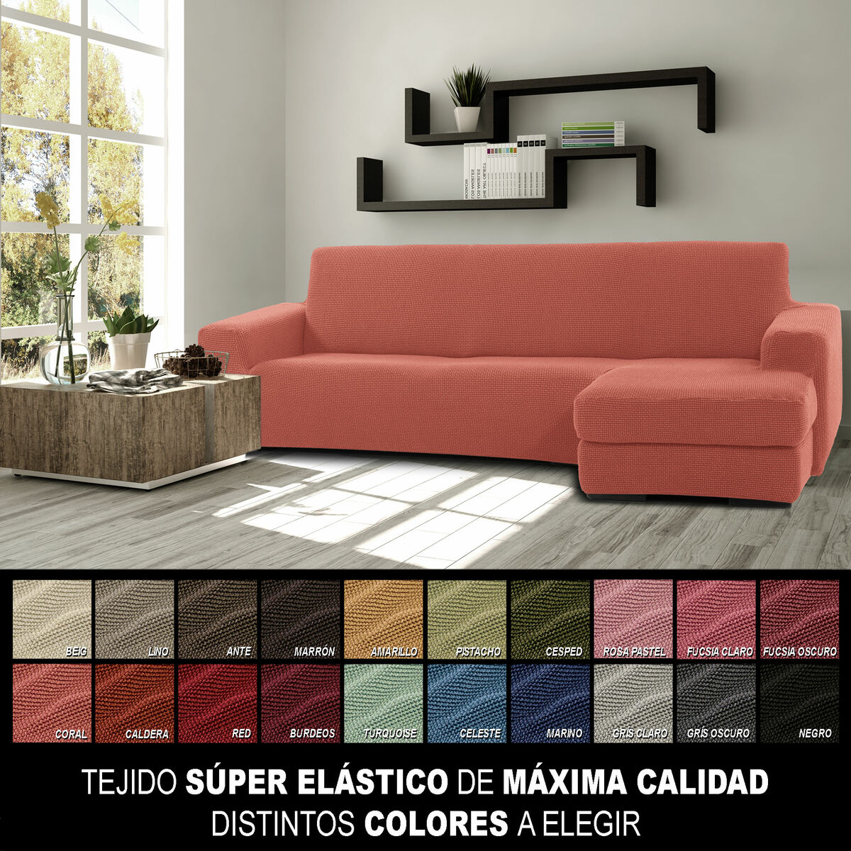 Chaise longue cover with short right arm Sofaskins NIAGARA 210 - 340 cm Chaise longue cover with short right arm Sofaskins NIAGARA 210 - 340 cm