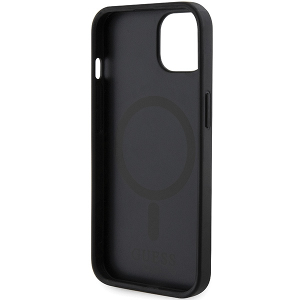 Guess GUHMP15SHGCFSEK Apple iPhone 15 / 14 / 13 hardcase GCube Stripes MagSafe black
