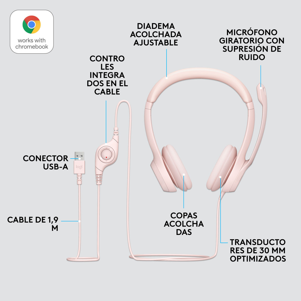 Headphones Logitech 981-001281 Headphones Logitech 981-001281
