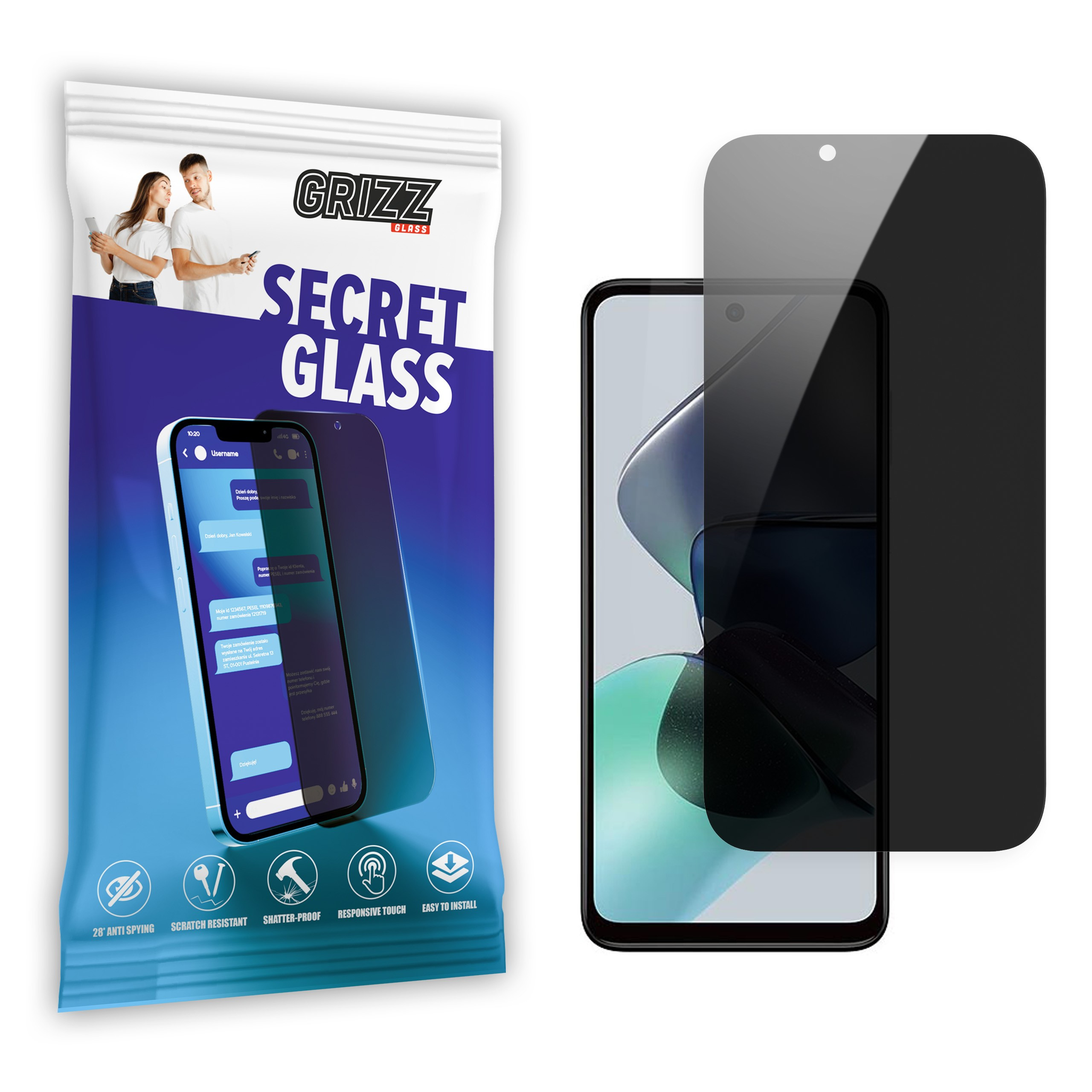 GrizzGlass SecretGlass Motorola Moto G72