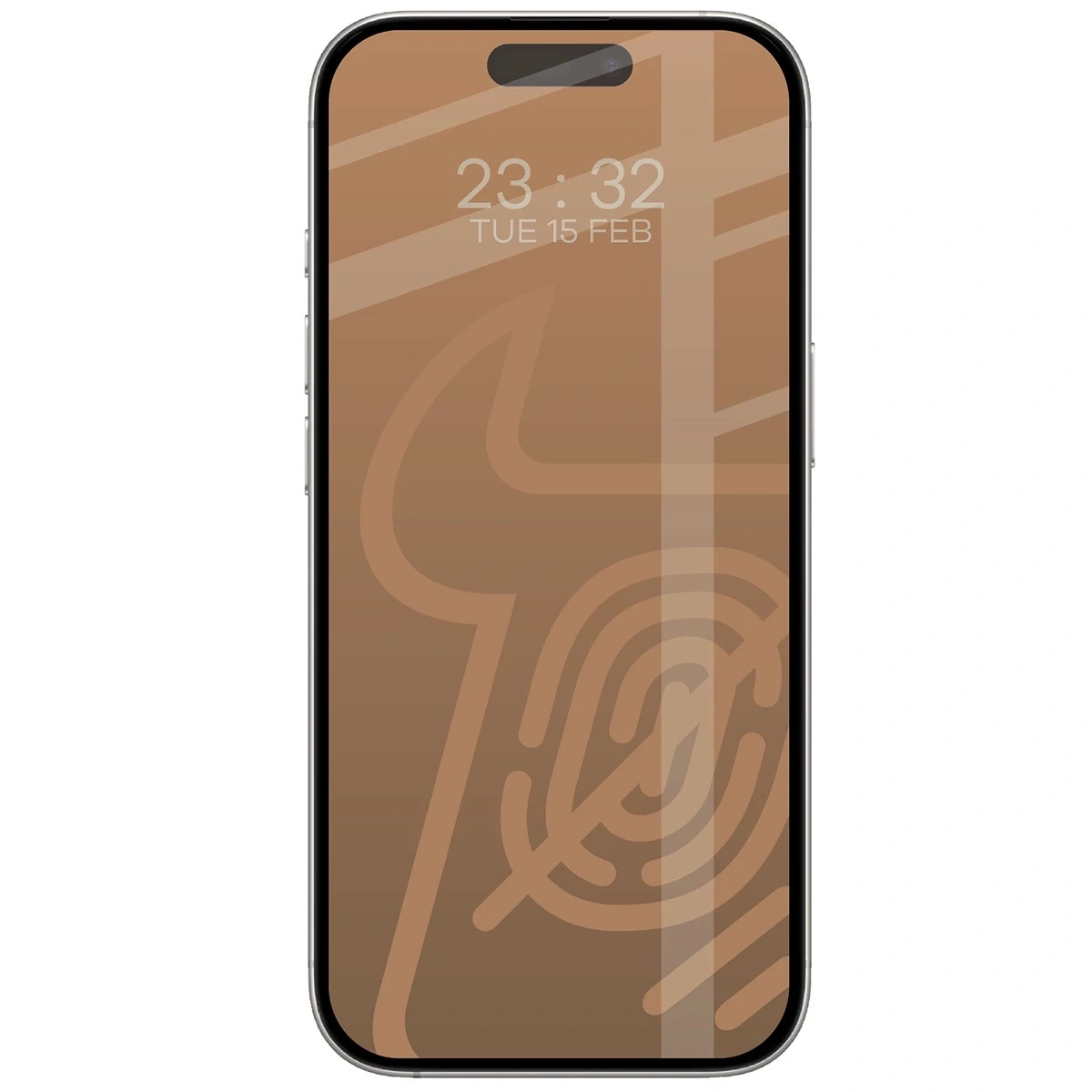 Matowe szkło hartowane Bizon Glass Matte do Apple iPhone 16 Pro / 17, czarna ramka