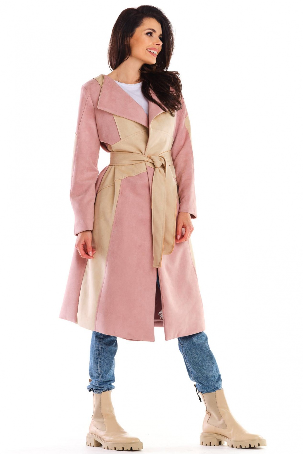 Coat model 158798 awama  pink