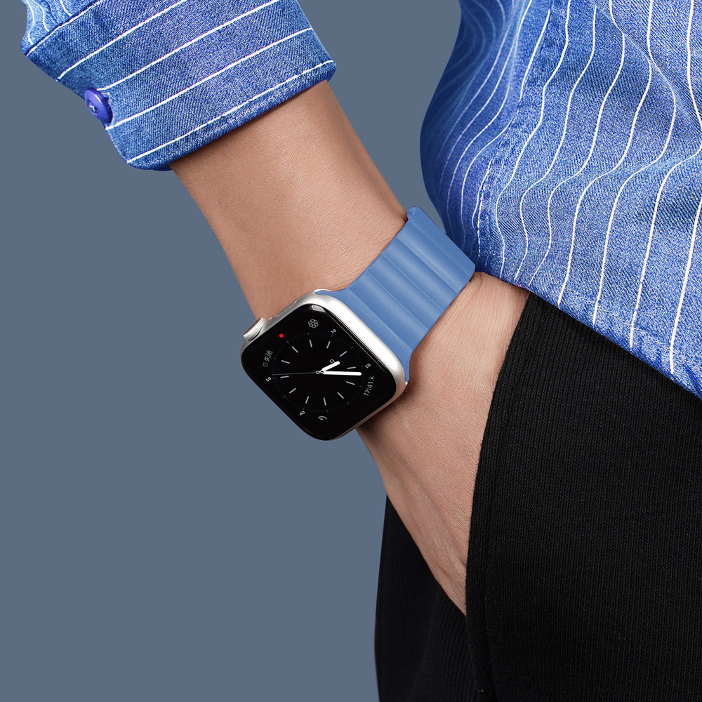 Dux Ducis Magnetic Strap Apple Watch 4/5/6/7/8/SE 40/41mm blue (Chain Version)