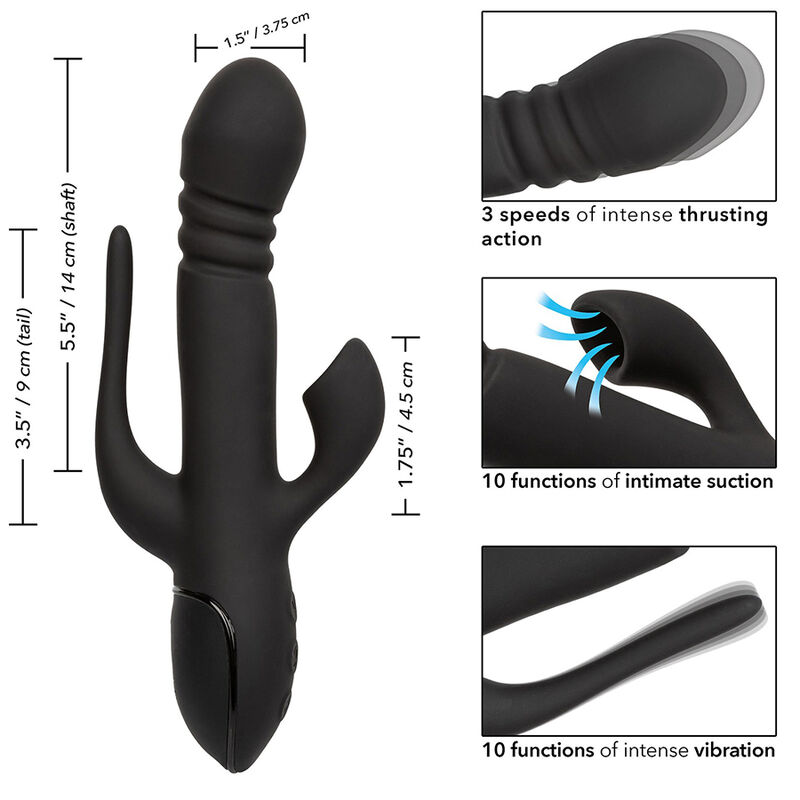 CALIFORNIA EXOTICS - VIBRATOR TRIPLE EUPHORIA BLACK