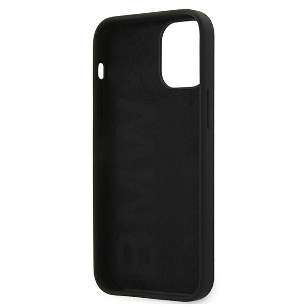 BMW BMHCP12SSILBK Apple iPhone 12 mini black hardcase Silicone Signature