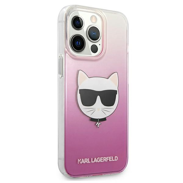 Karl Lagerfeld KLHCP13XCTRP Apple iPhone 13 Pro Max hardcase pink Choupette Head