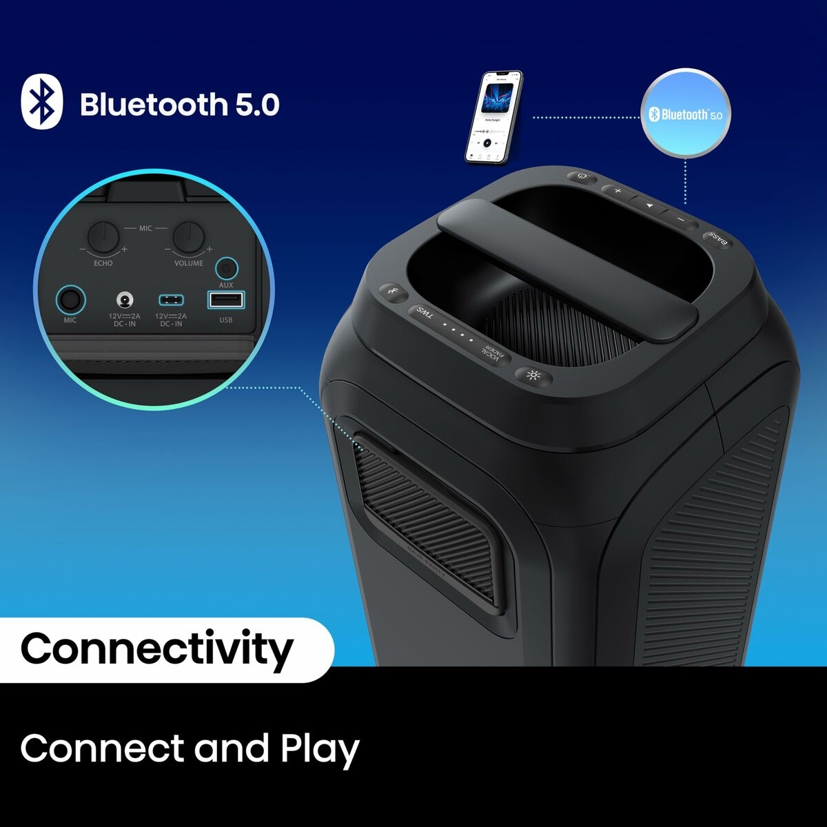 Portable Bluetooth Speakers Hisense PR160 Black Portable Bluetooth Speakers Hisense PR160 Black