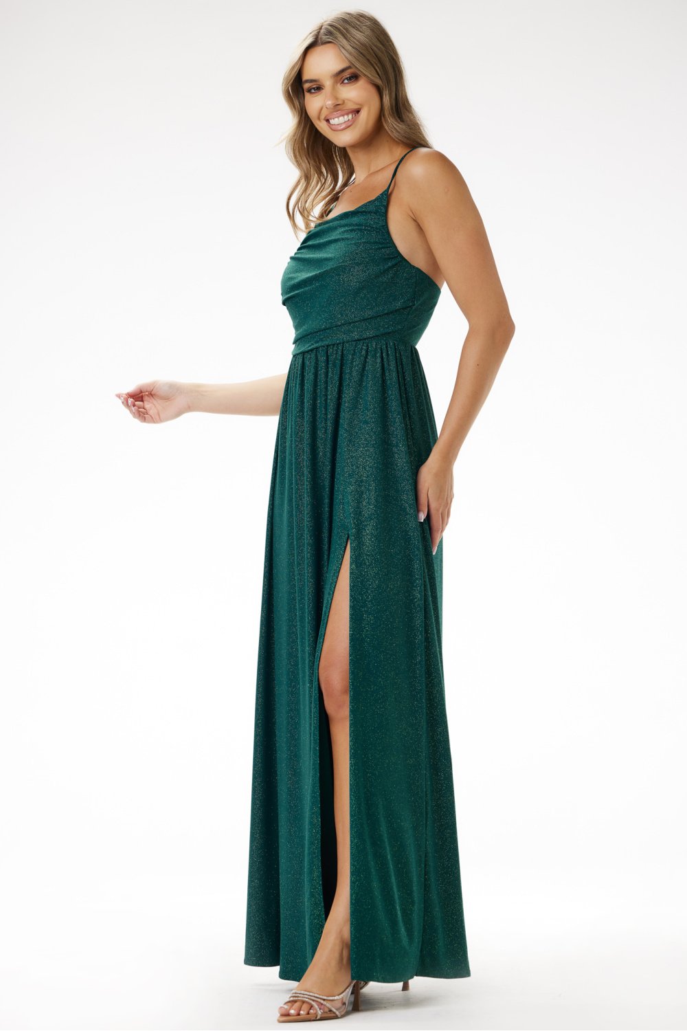  Long dress model 204263 awama  green