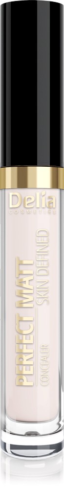 Delia Cosmetics Skin Defined Korektor matujący Perfect Matt nr 01 Porcelain 3g