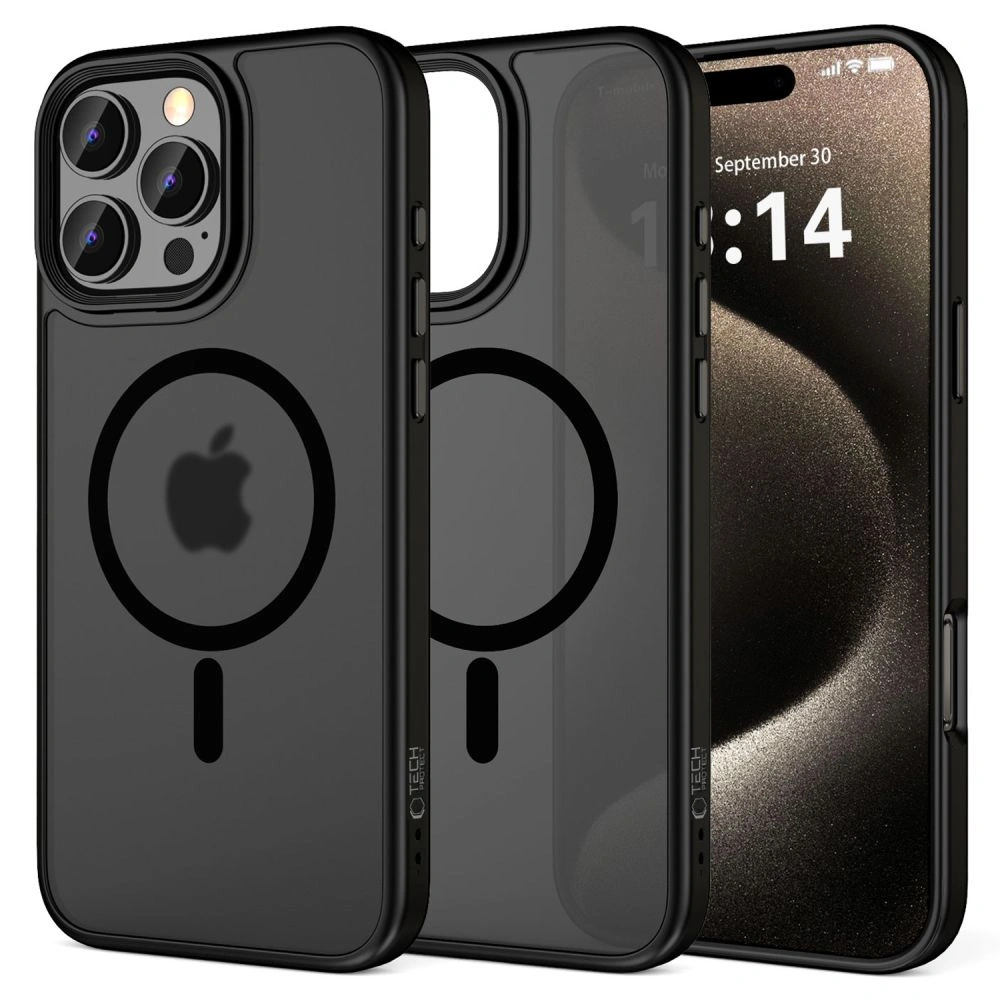 Case Tech-Protect MagMat MagSafe Apple iPhone 16 Pro Max Matte Black
