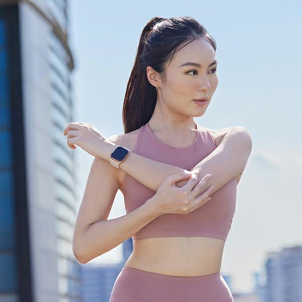 UNIQ Revix strap Apple Watch 4/5/6/7/SE/8/9/Ultra 44/45/49mm Reversible Magnetic green-taupe/dark gray