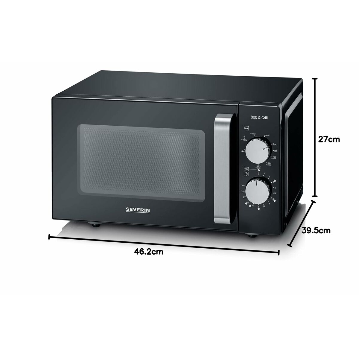 Microwave Severin 7762        20L Black 1000 W 20 L