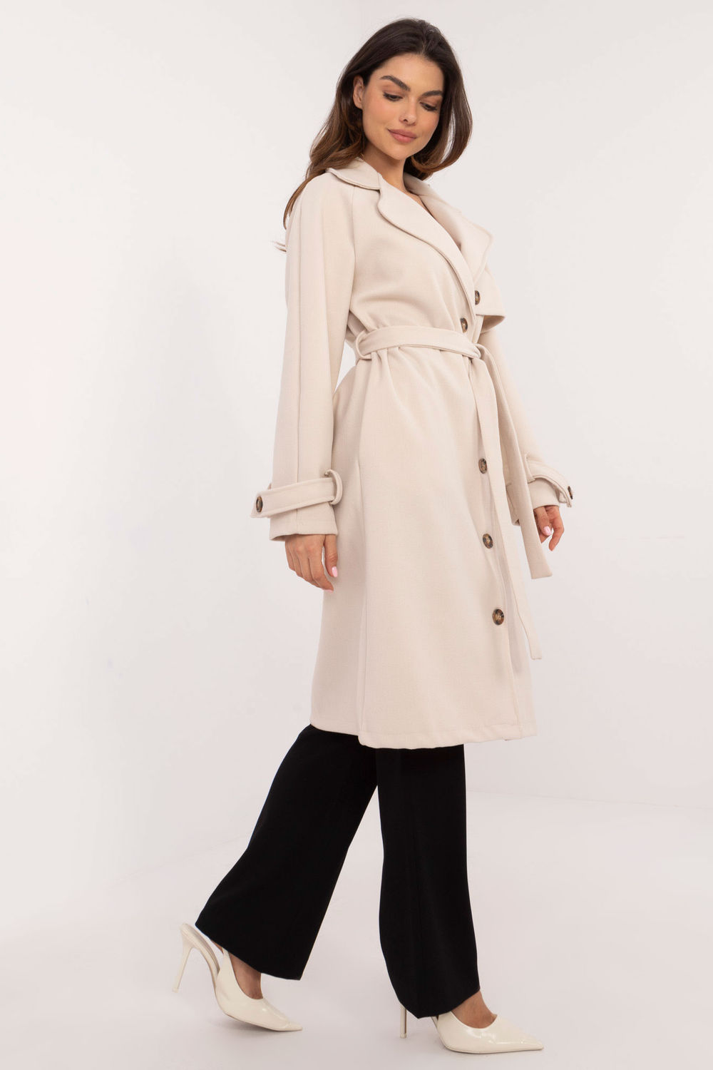  Coat model 202437 Och Bella  beige