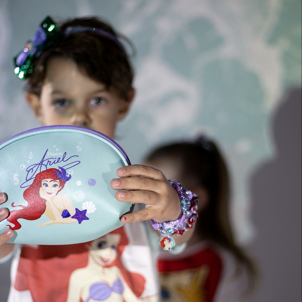 Reise-Toilettentasche Princesses Disney türkis 20 x 13 x 6 cm