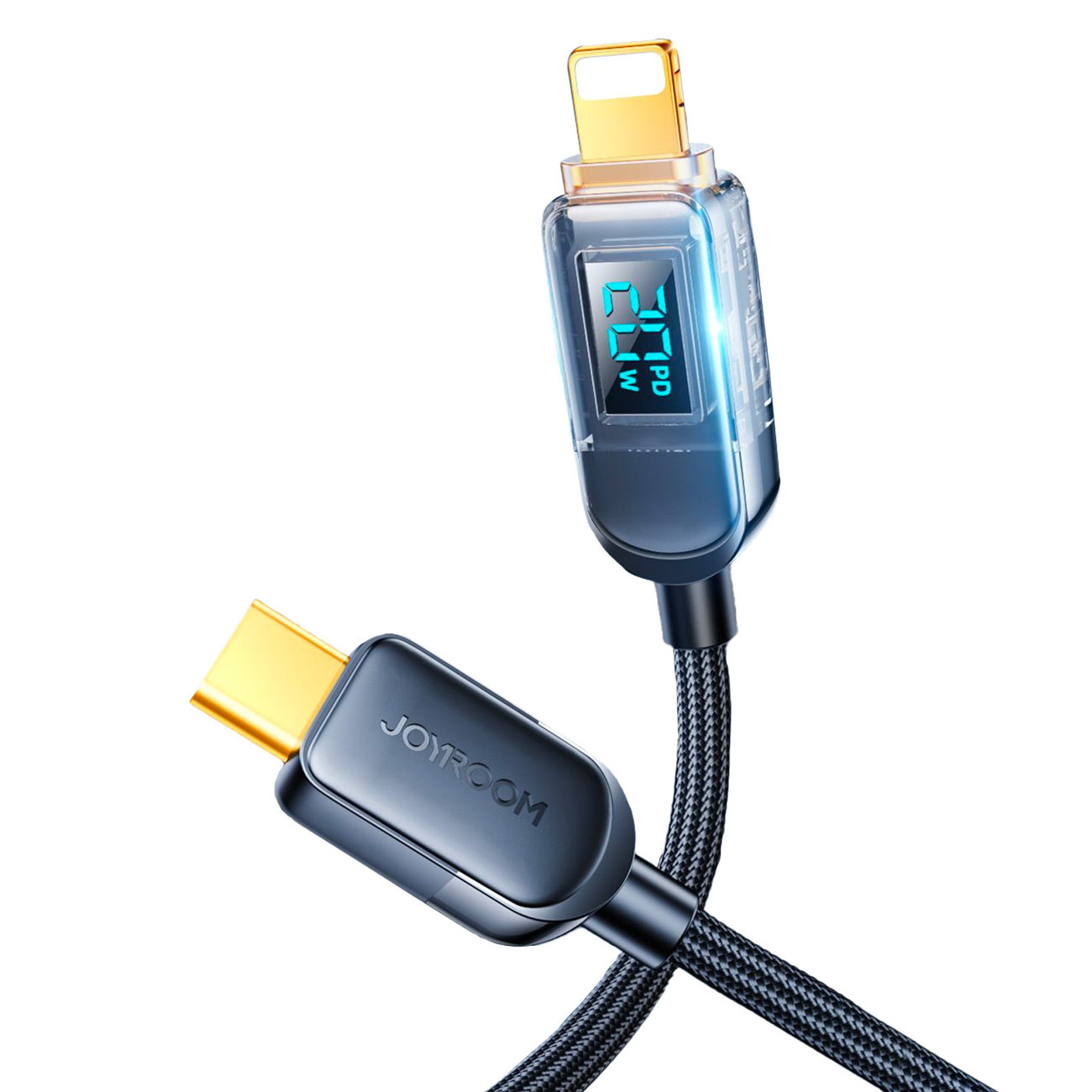 Cable Joyroom S-CL020A4 USB-C/Lightning 20W LED Display 1.2m black