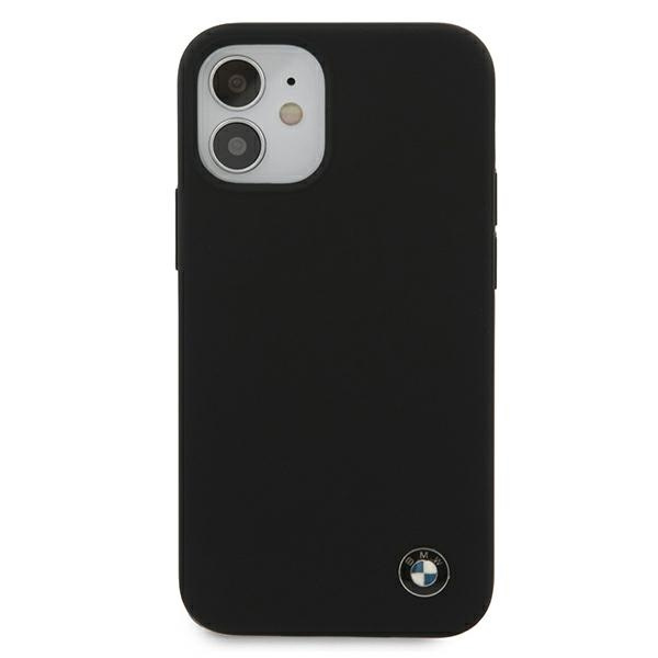 BMW BMHCP12SSILBK Apple iPhone 12 mini black hardcase Silicone Signature