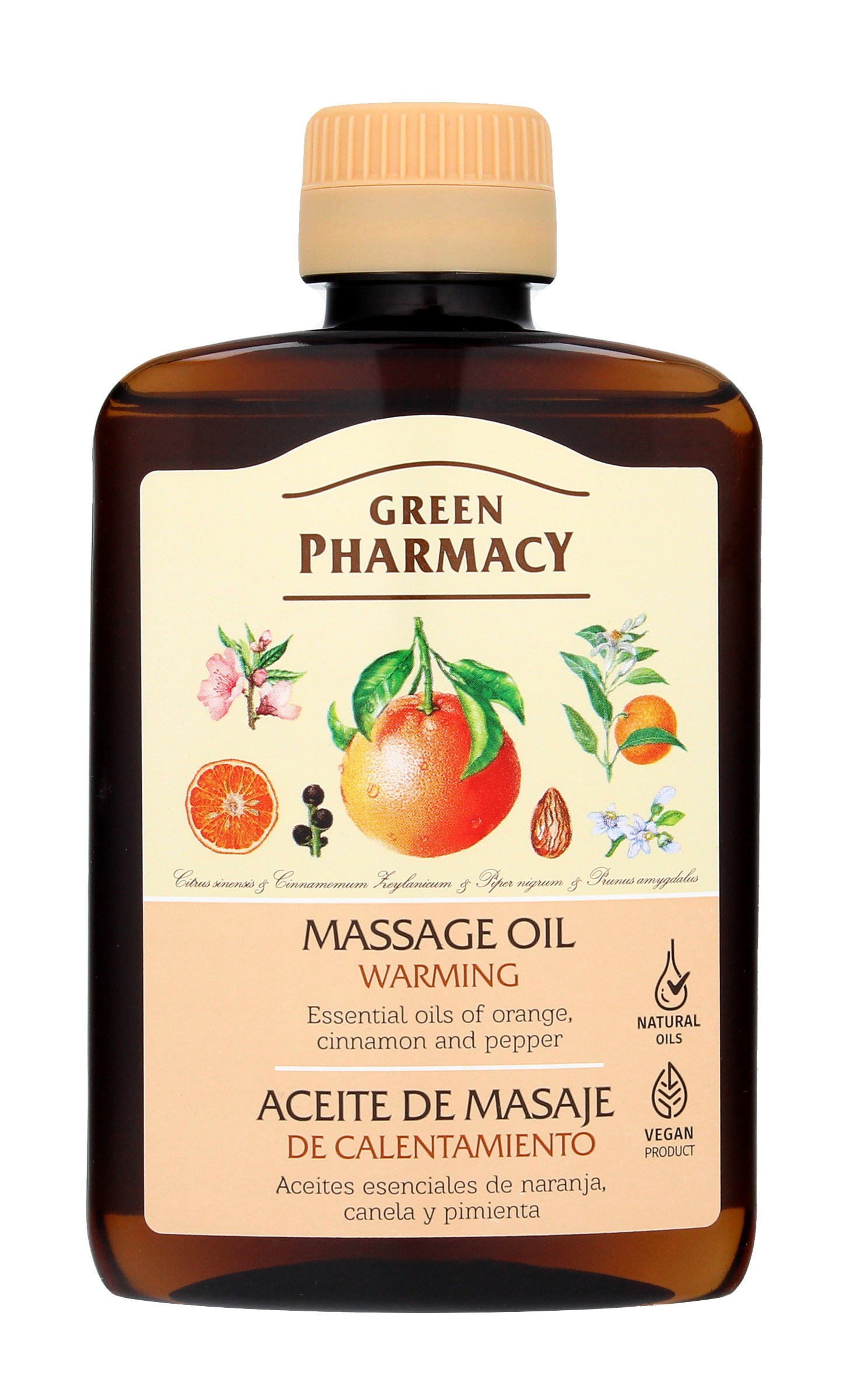Green Pharmacy Rozgrzewający olejek do masażu ciała 200ml