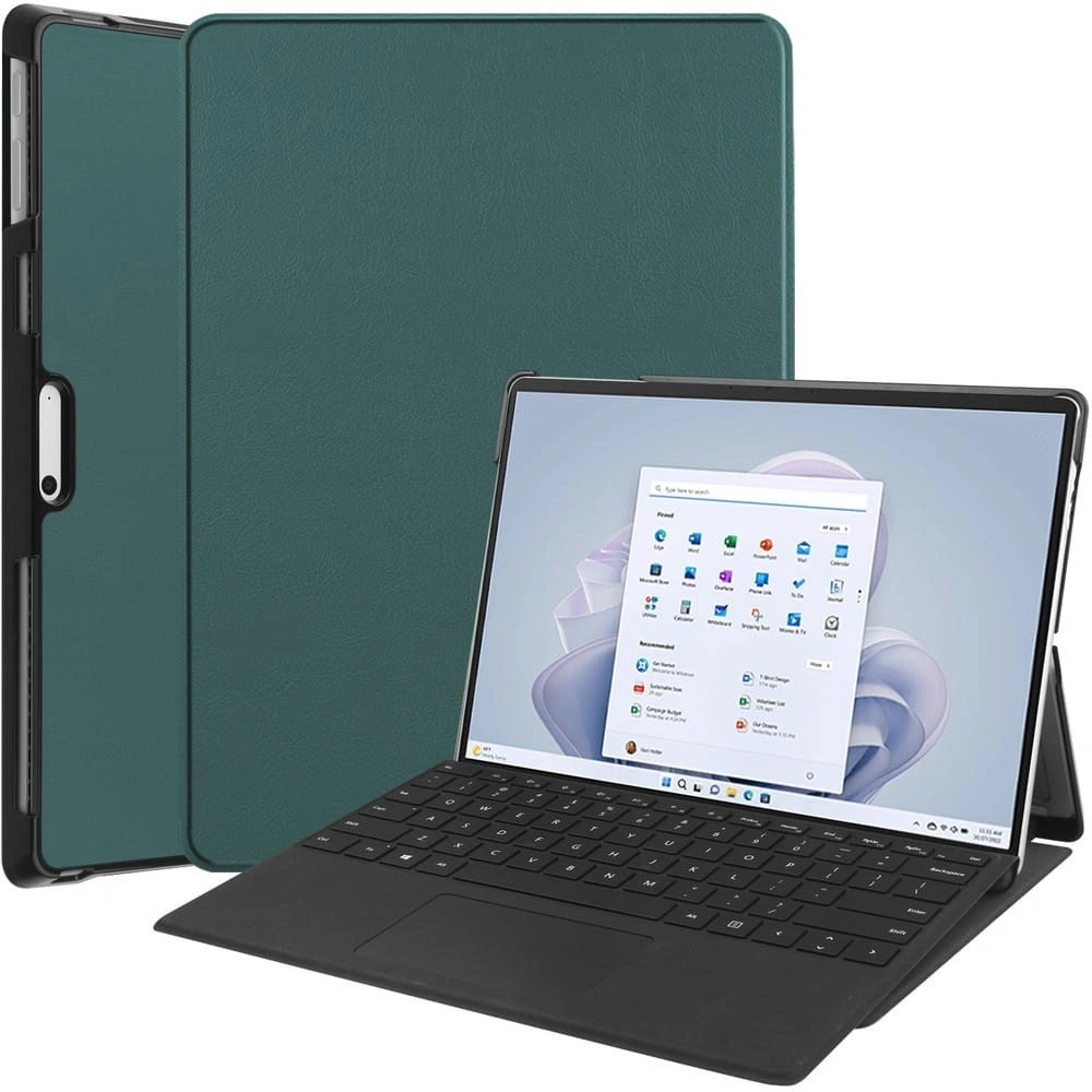 Bizon Case Tab Croc Microsoft Surface Pro 11 / 10 / 9 dark green