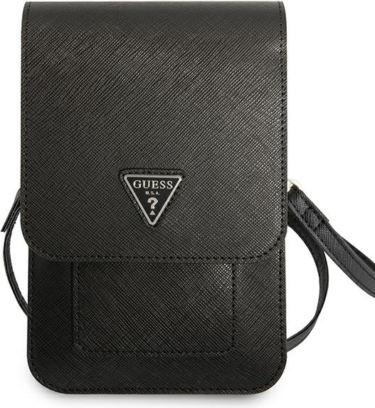 Guess GUWBSATMBK black Saffiano Triangle