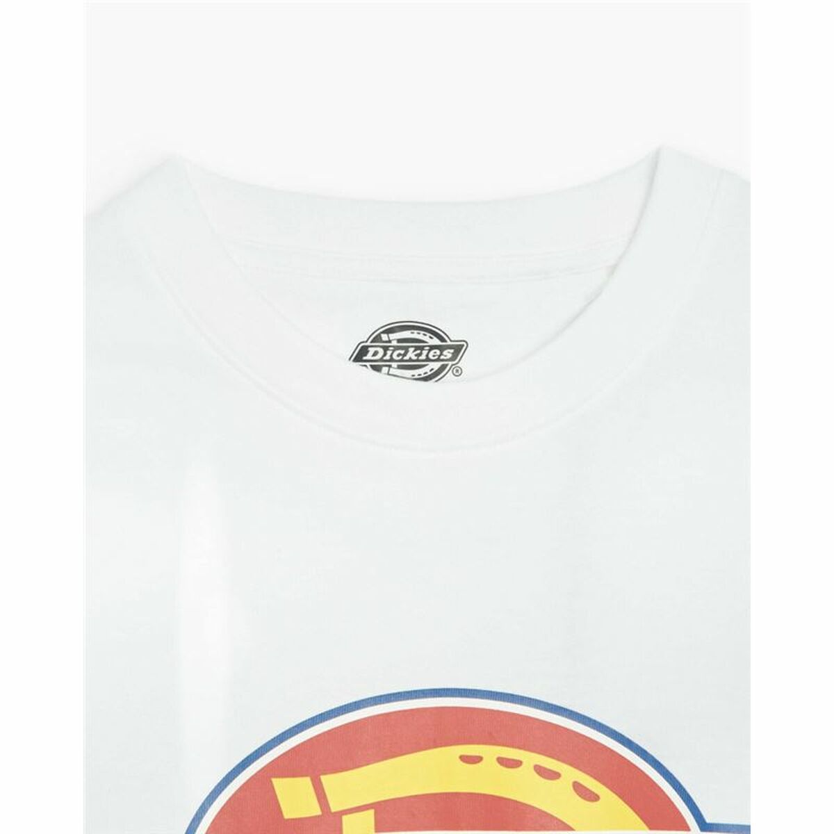 Short Sleeve T-Shirt Dickies Icon Logo White Unisex