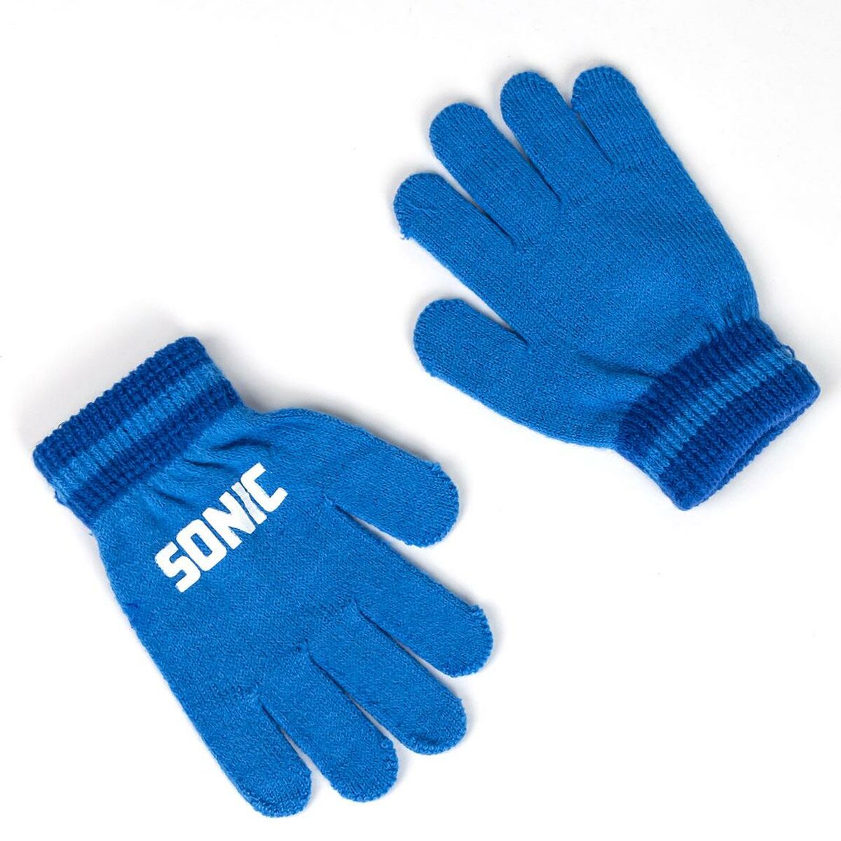 Hat & Gloves Sonic Blue (One size)