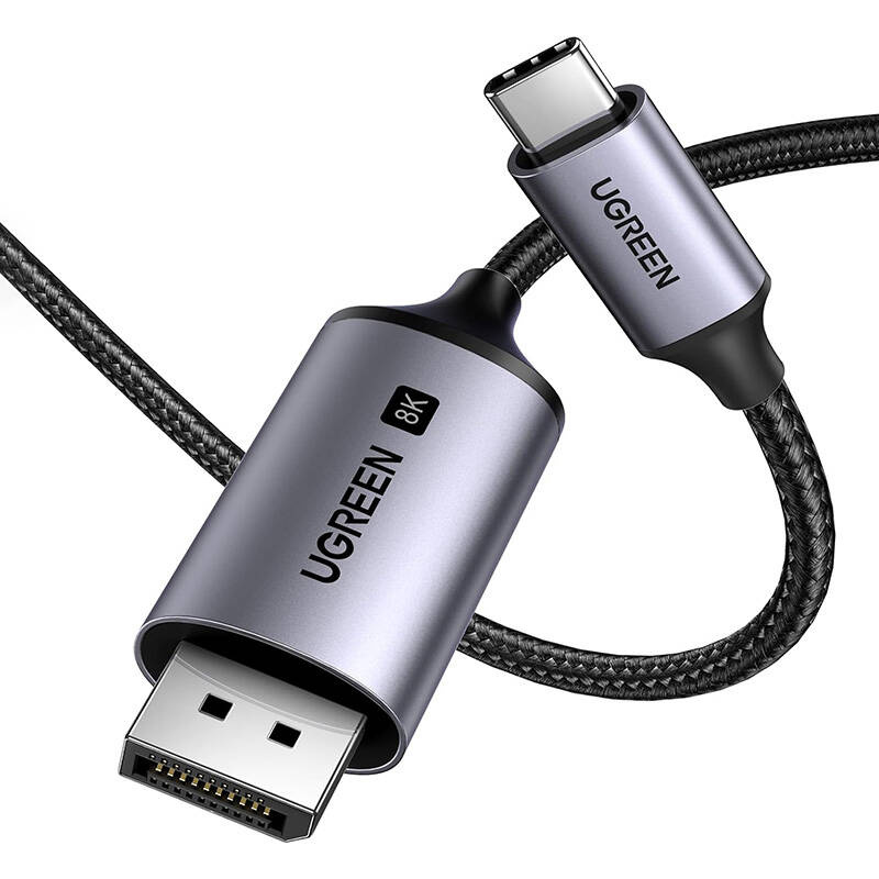 UGREEN 25158 USB-C / DisplayPort cable 8K 2m black