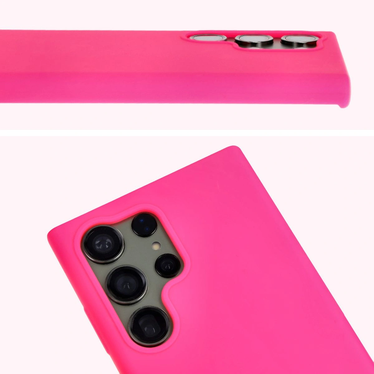 Bizon Soft Case Samsung Galaxy S23 Ultra neon pink