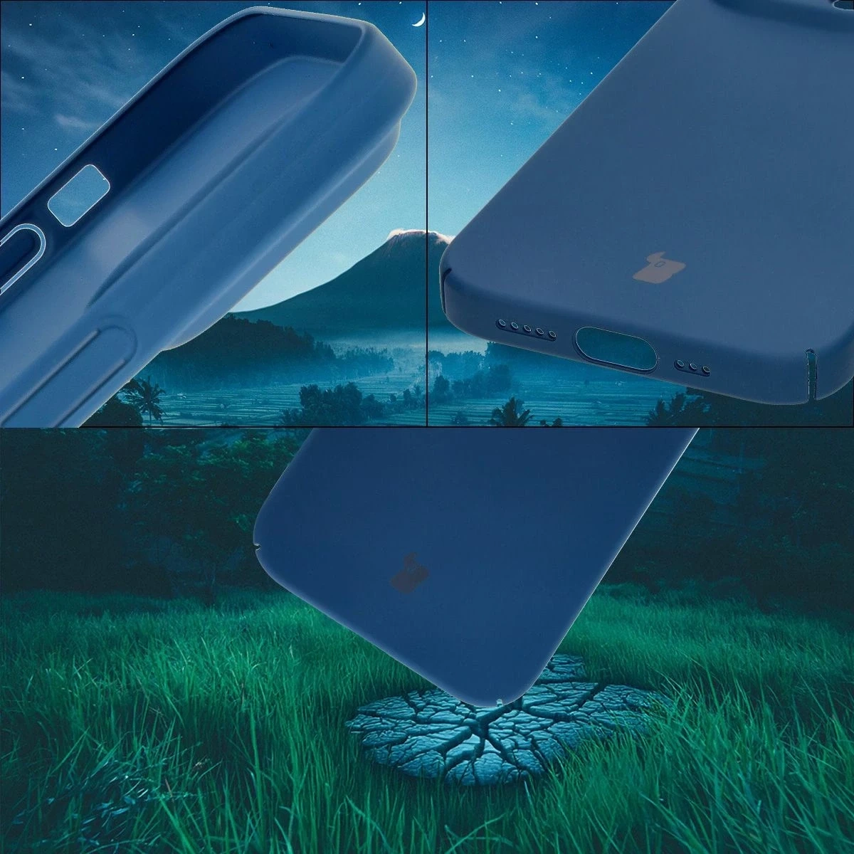 Etui Bizon Case Łupka do Apple iPhone 14 Pro Max niebieskie