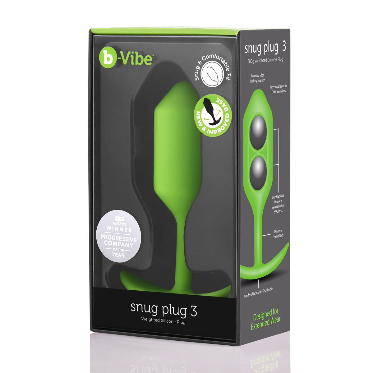 Anal plug B-Vibe 3 Lime Anal plug B-Vibe 3 Lime