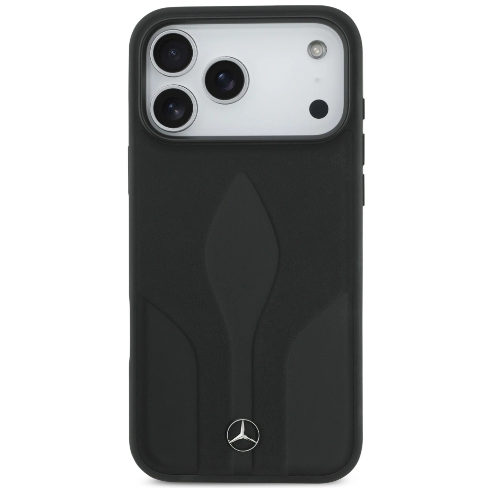 Etui Mercedes Leather The Move MagSafe do Apple iPhone 17 Pro Max czarny