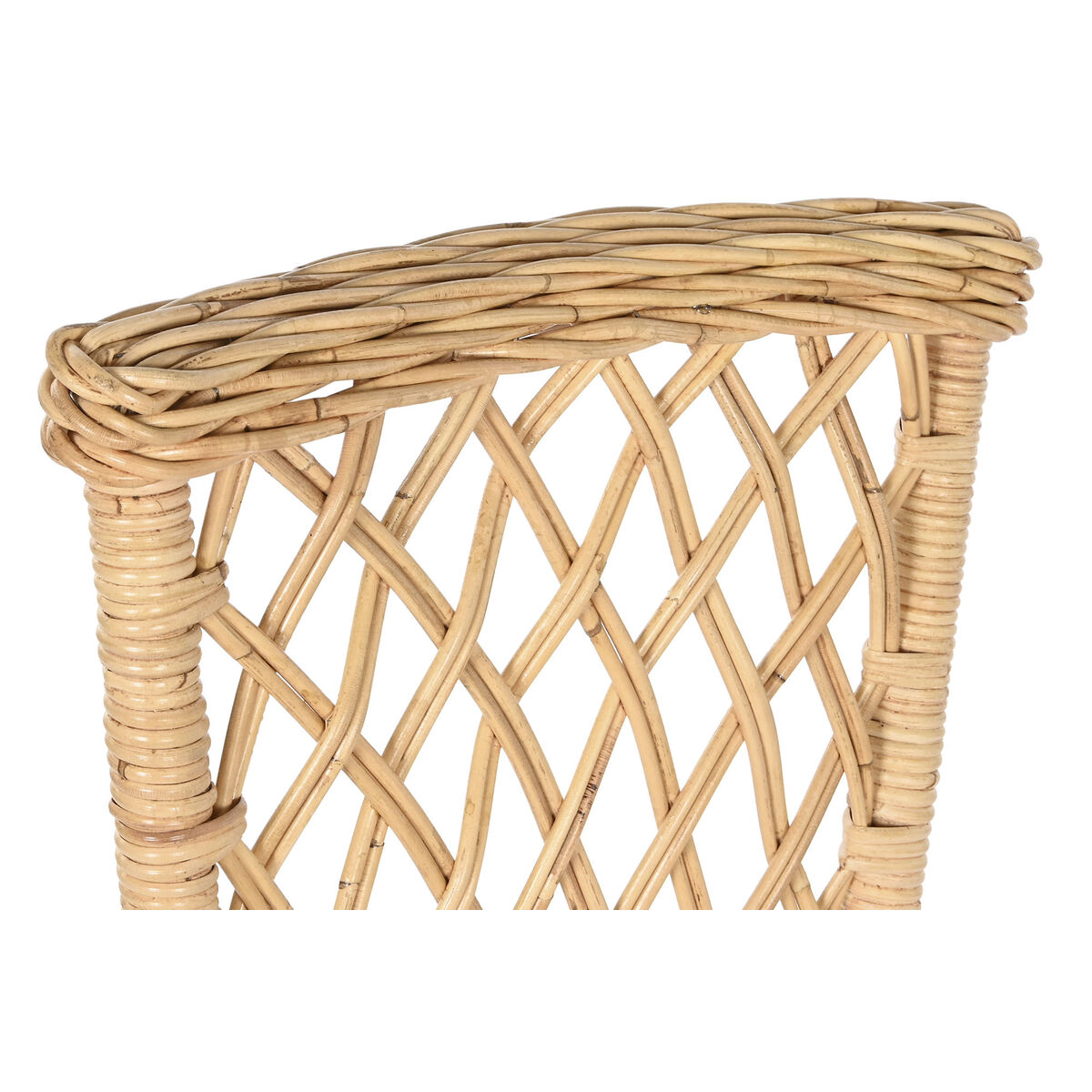Chair DKD Home Decor White Natural Rattan 45 x 55 x 85 cm