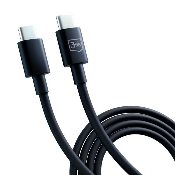 3MK cable Hyper USB-C / USB-C 100W 1.2m black