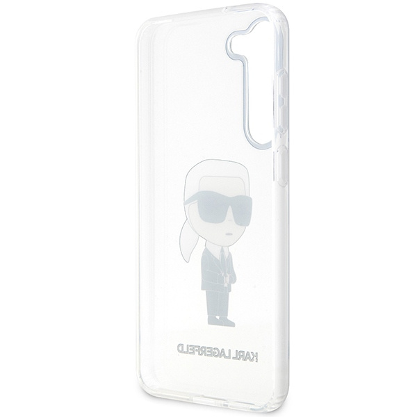 Karl Lagerfeld KLHCS23SHNIKTCT Samsung Galaxy S23 transparent hardcase Ikonik Karl Lagerfeld