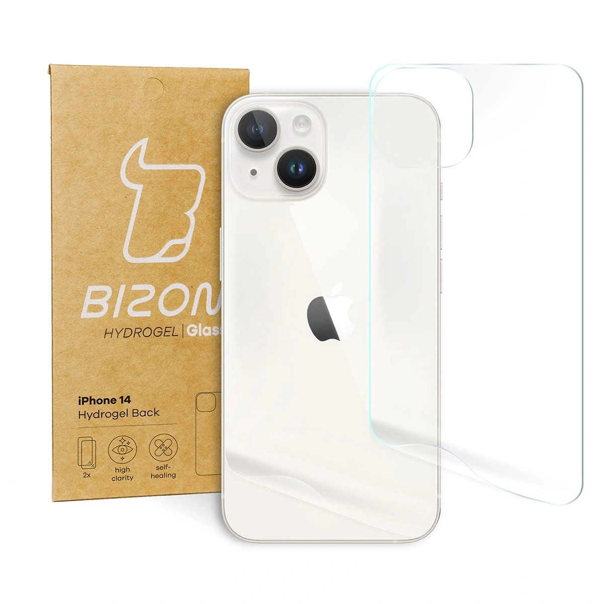 Bizon Glass Hydrogel Apple iPhone 14 [2 PACK]